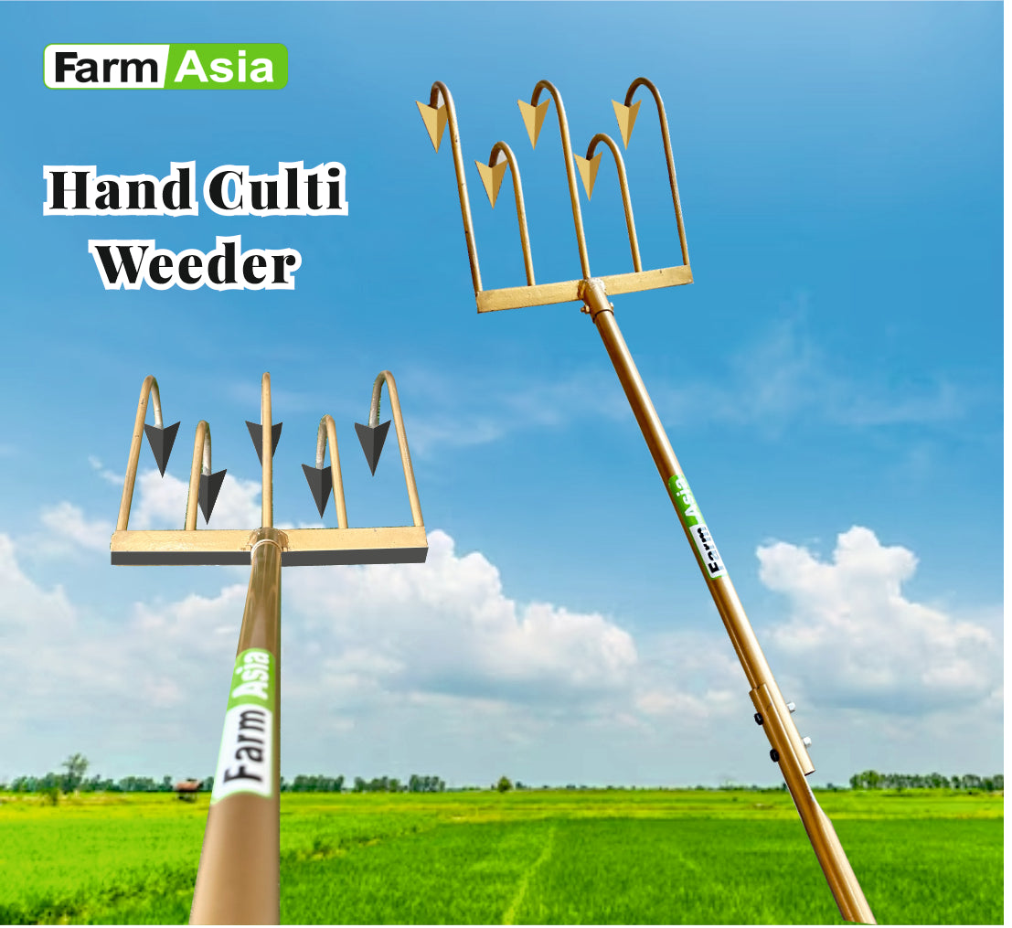 FarmAsia 5 Tyin Hand Cultivator for Farming & Gardening